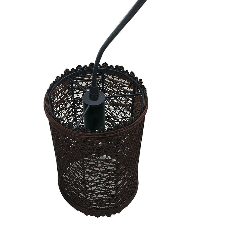 Rattan Pendant Shade - Warm & Romantic Home Decoration Lighting E27 Lamp Base