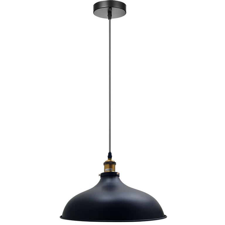 Industrial Pendant Light - Vintage Metal Hanging Lamp with Retro Design and Adjustable Flex