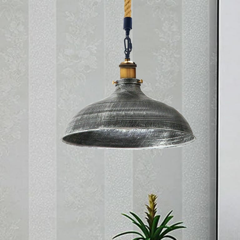 Vintage Retro Metal Pendant Lamp - Industrial Style Lighting for Kitchen, Dining, and Bar