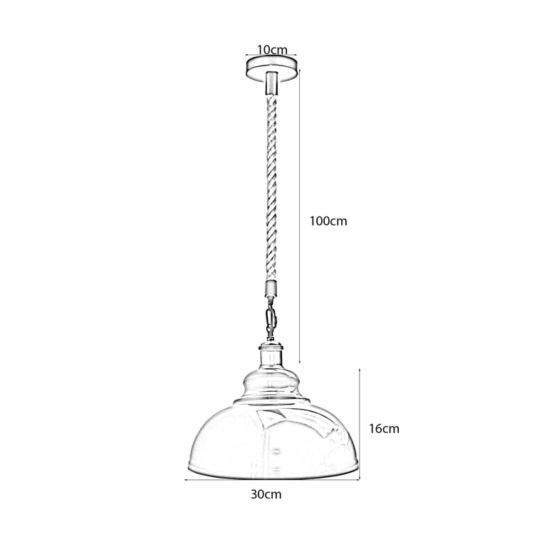 Vintage Retro Pendant Lamp - Industrial Style Lighting for Kitchen & Dining Room