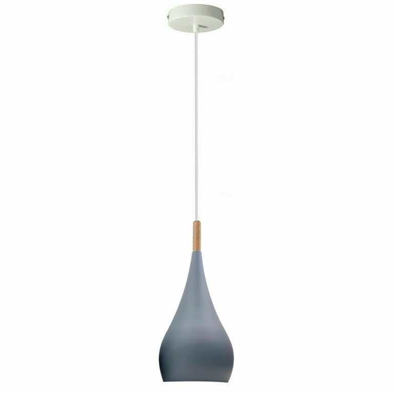 Modern Grey Retro Style Metal Ceiling Hanging Lamps for Living Room