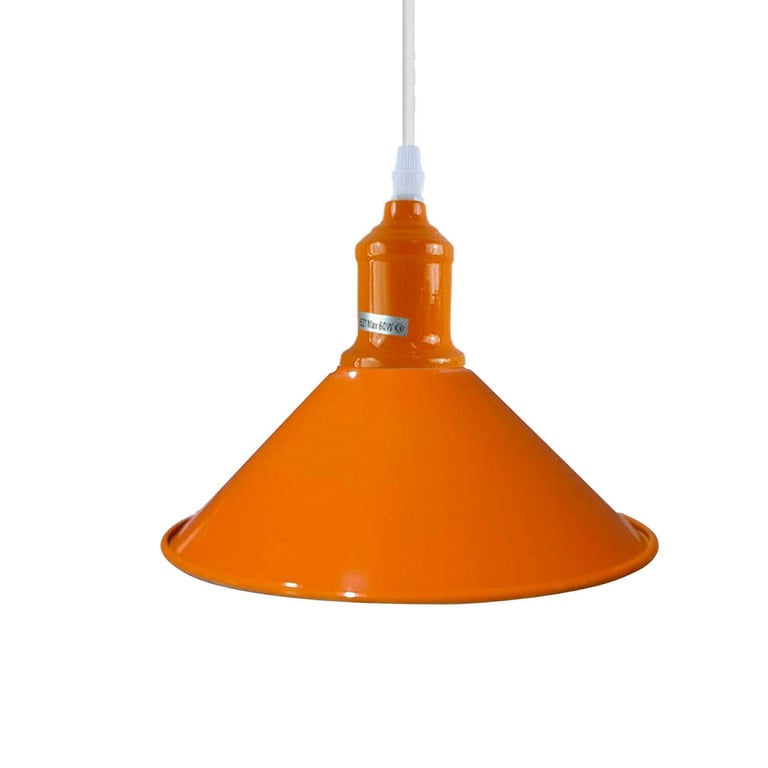 Modern Orange Industrial Ceiling Light - Retro Chandelier Home Decor Lighting