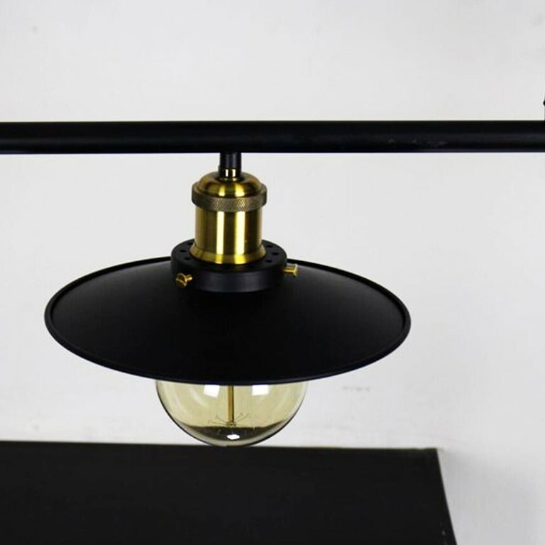 Vintage Industrial 3-Light Pendant Light Fixture with Adjustable Hanging System