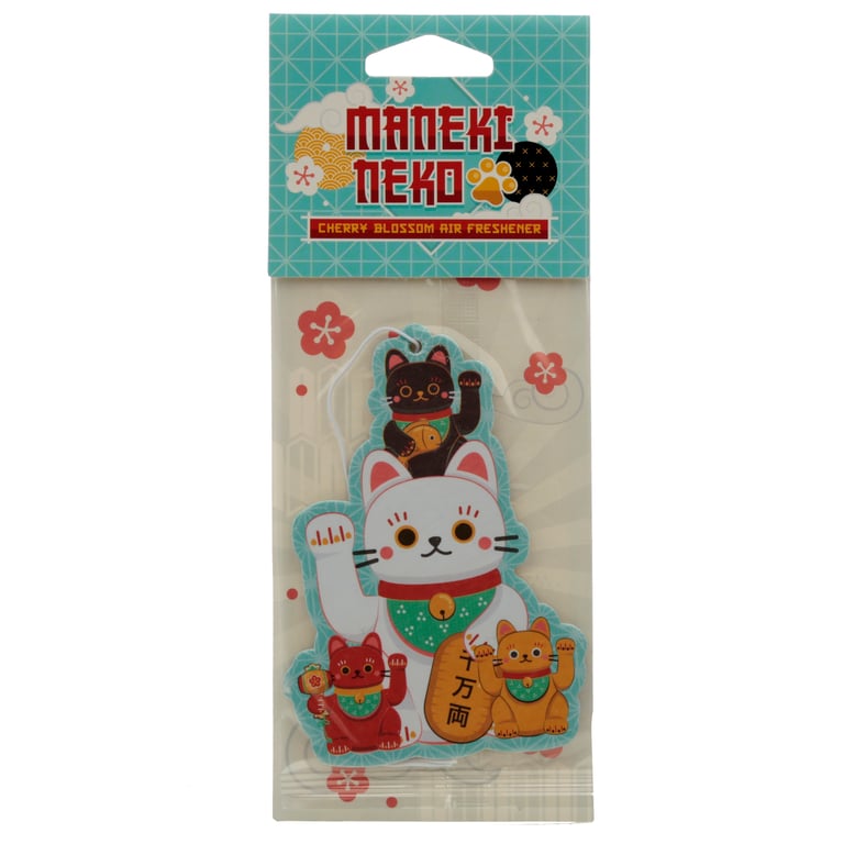 Cherry Blossom Scented Maneki Neko Lucky Cat Air Freshener - Home Decor Fragrance Oil