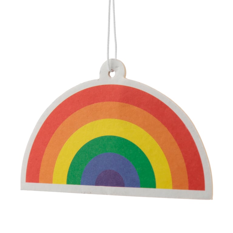 Strawberry Scented Somewhere Rainbow Air Freshener - Card & Polypropylene Construction, Home Fragrance Solution