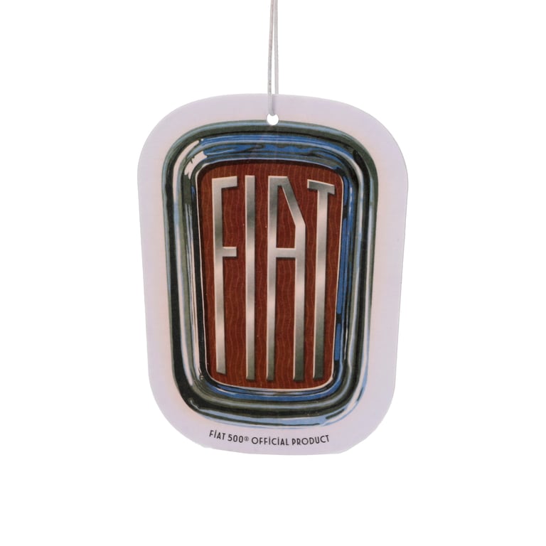 Lemon Scented Fiat 500 Mountain Scene Air Freshener - Licensed Home & Car Fragrance