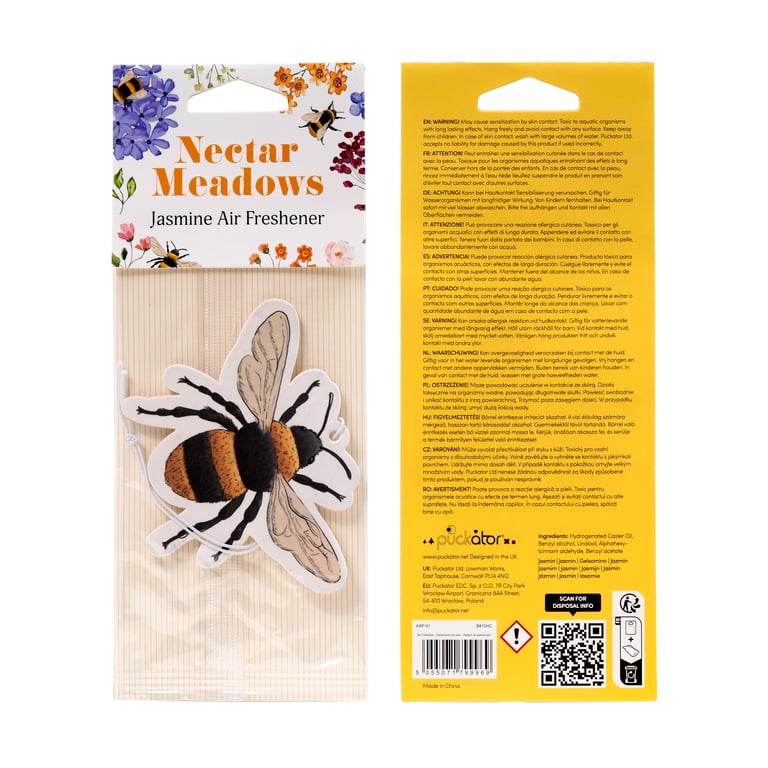 Nectar Meadows Jasmine Scented Air Freshener - Absorbent Paper and Long-Lasting Home Fragrance