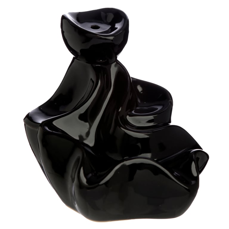 Resin and Metal Backflow Incense Burner - Waterfall Design