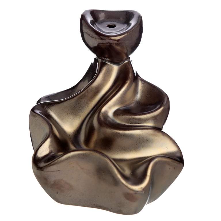 Resin and Metal Backflow Incense Burner - Waterfall Design