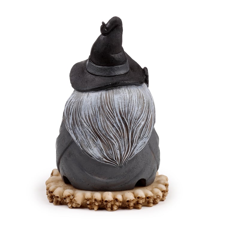 LED Ashcatcher Incense Burner - Dark Wizard, Battery Operated Cones Holder with Resin and Metal Construction