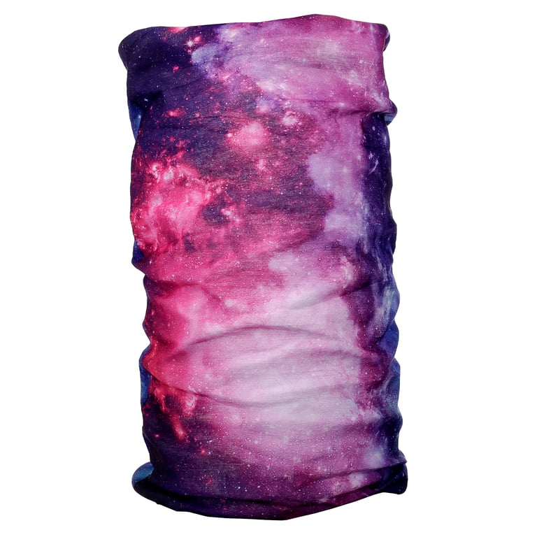 Neck Warmer Tube Scarf - Washable & Reusable Starry Night Polyester Neck Scarf for Outdoor Activities