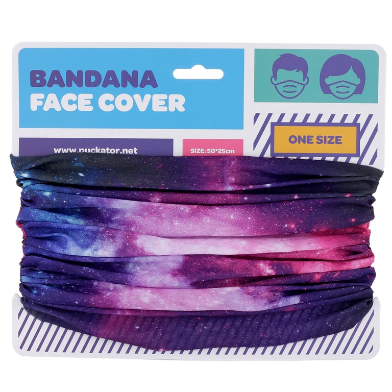 Neck Warmer Tube Scarf - Washable & Reusable Starry Night Polyester Neck Scarf for Outdoor Activities