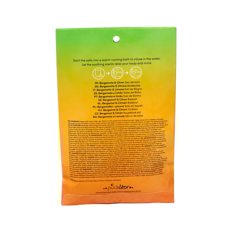 Natural Chakra Bath Salt Set - 4 Essential Oil Fragrances, Vegan & Palm Oil Free