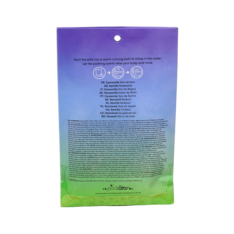 Natural Chakra Bath Salt Set - 4 Essential Oil Fragrances, Vegan & Palm Oil Free