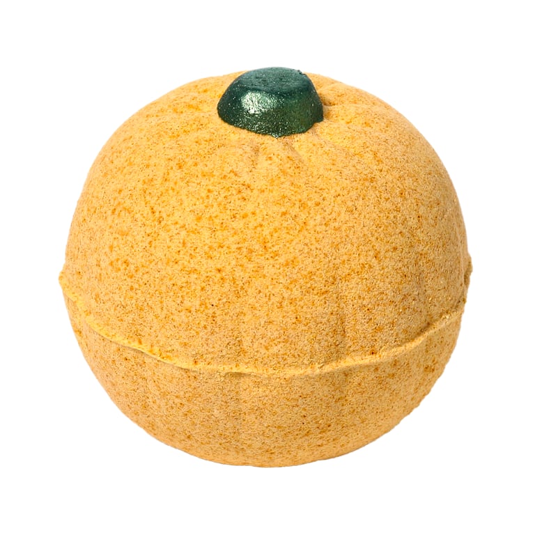 Handmade Autumn Harvest Pumpkin Bath Bomb - Cruelty Free, Vegan, Palm Oil & Gluten Free
