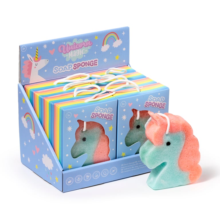 Unicorn Magic Soap Sponge - Cruelty Free & Vegan Soap Sponge for Gentle Cleansing