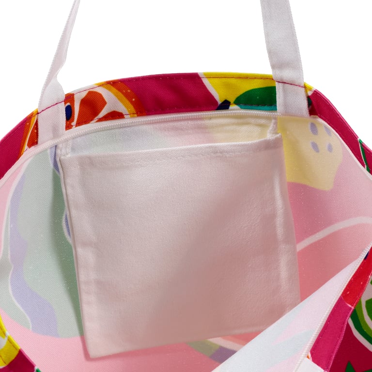 Polyester Summer Fruits Beach Bag - Wipe Clean & Durable Polyester Construction