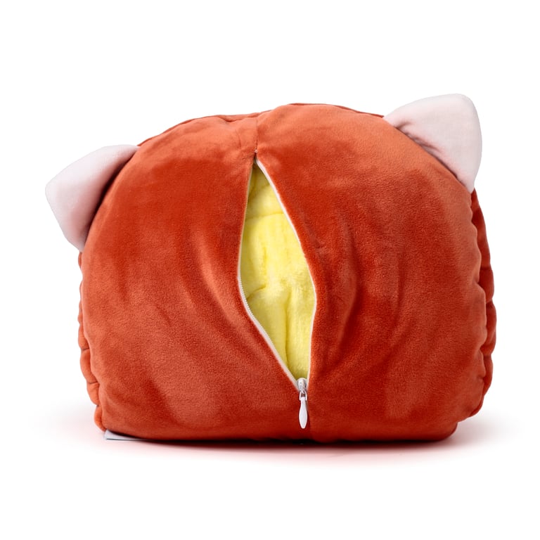 Adoramals 2in1 Red Panda Plush Toy & Travel Blanket - CE Marked, 100 Polyester