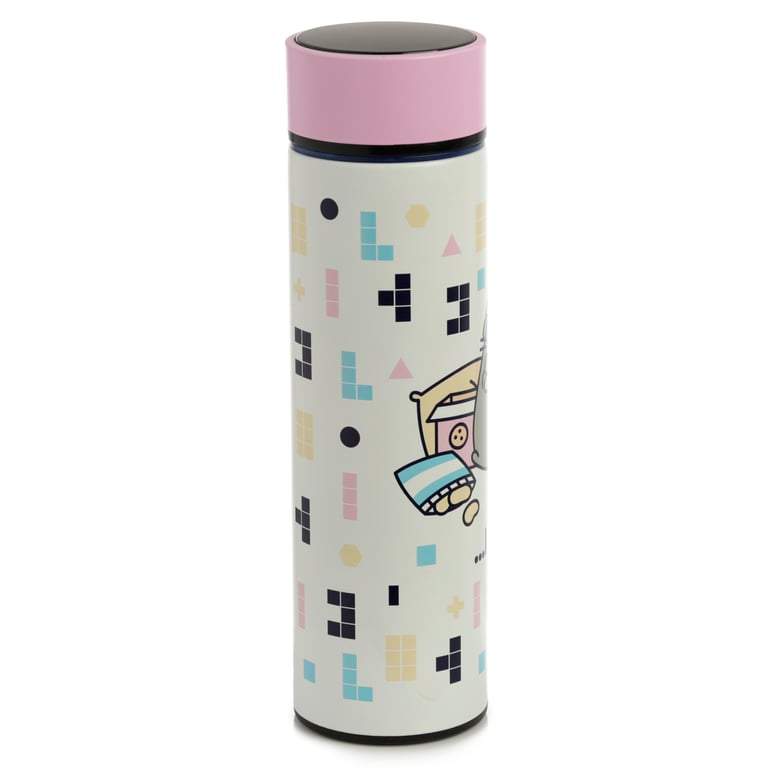 Pusheen Gaming Insulated Reusable Drinks Bottle with Digital Thermometer