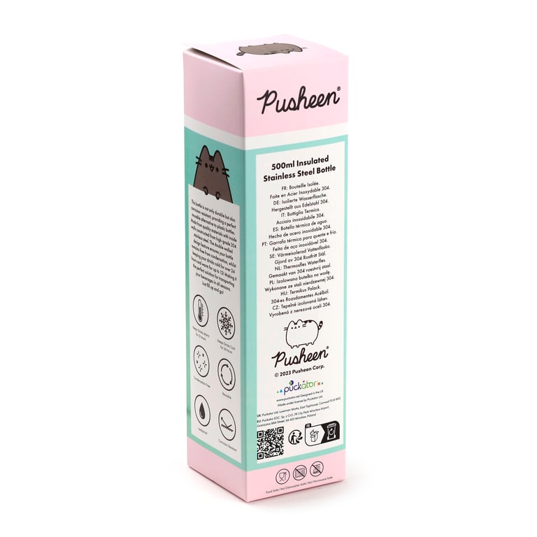 Pusheen the Cat Foodie Reusable Insulated 500ml Stainless Steel Bottle