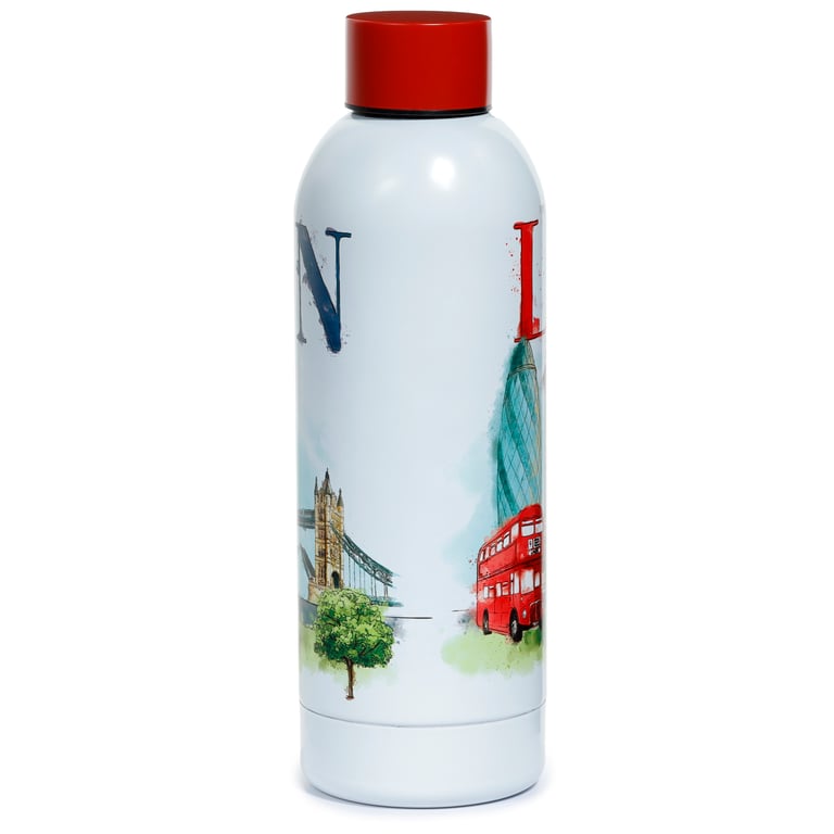 Reusable Stainless Steel Insulated Drinks Bottle 530ml - Thermal Keeping up to 24Hrs Cold & 12Hrs Warm