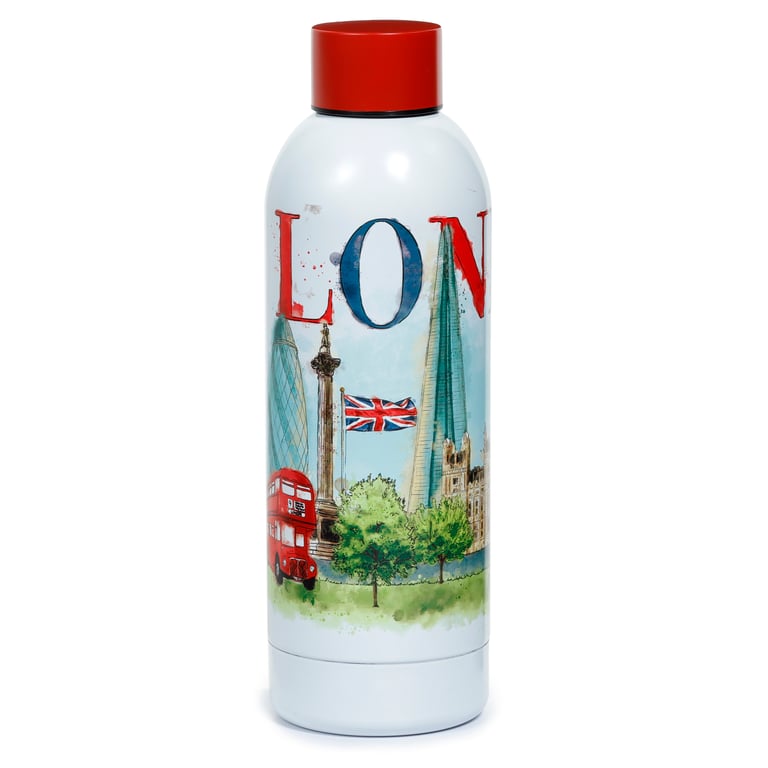 Reusable Stainless Steel Insulated Drinks Bottle 530ml - Thermal Keeping up to 24Hrs Cold & 12Hrs Warm