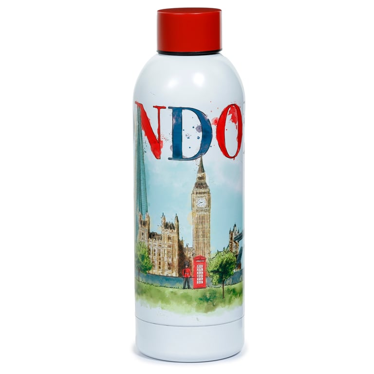 Reusable Stainless Steel Insulated Drinks Bottle 530ml - Thermal Keeping up to 24Hrs Cold & 12Hrs Warm