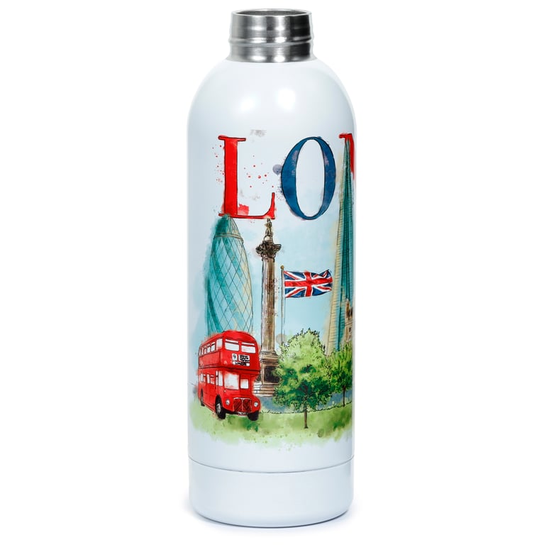 Reusable Stainless Steel Insulated Drinks Bottle 530ml - Thermal Keeping up to 24Hrs Cold & 12Hrs Warm