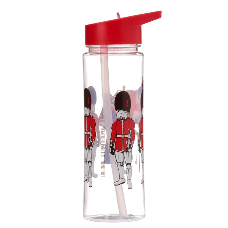 The Original Stormtrooper Reusable Shatterproof 550ml Flip Straw Water Bottle - BPA Free
