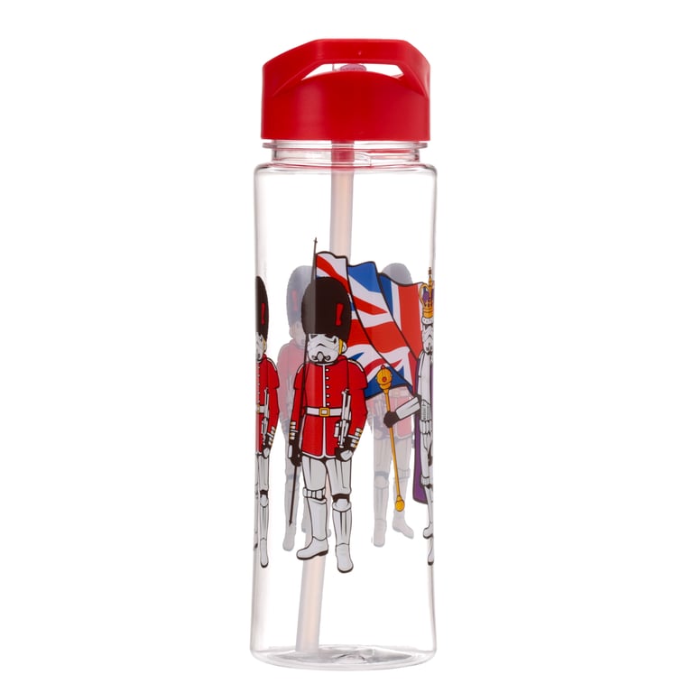 The Original Stormtrooper Reusable Shatterproof 550ml Flip Straw Water Bottle - BPA Free