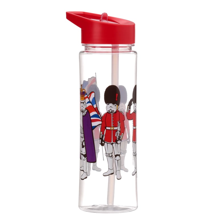 The Original Stormtrooper Reusable Shatterproof 550ml Flip Straw Water Bottle - BPA Free