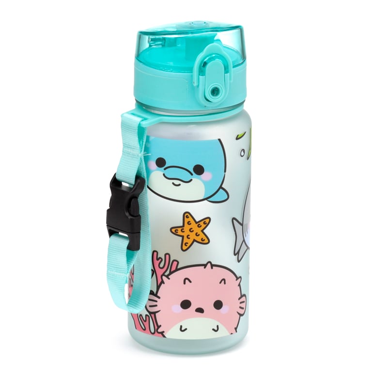 Adoramals Sealife Shatterproof 350ml BPA Free Polypropylene Children s Water Bottle