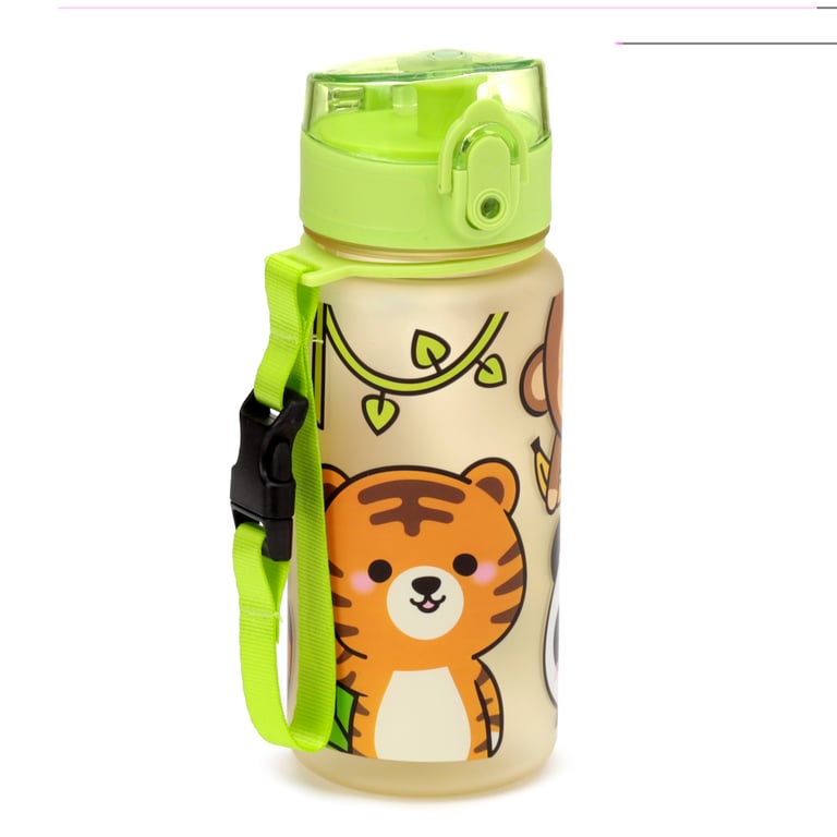 Adoramals Wild Shatterproof Polypropylene 350ml BPA Free Reusable Water Bottle