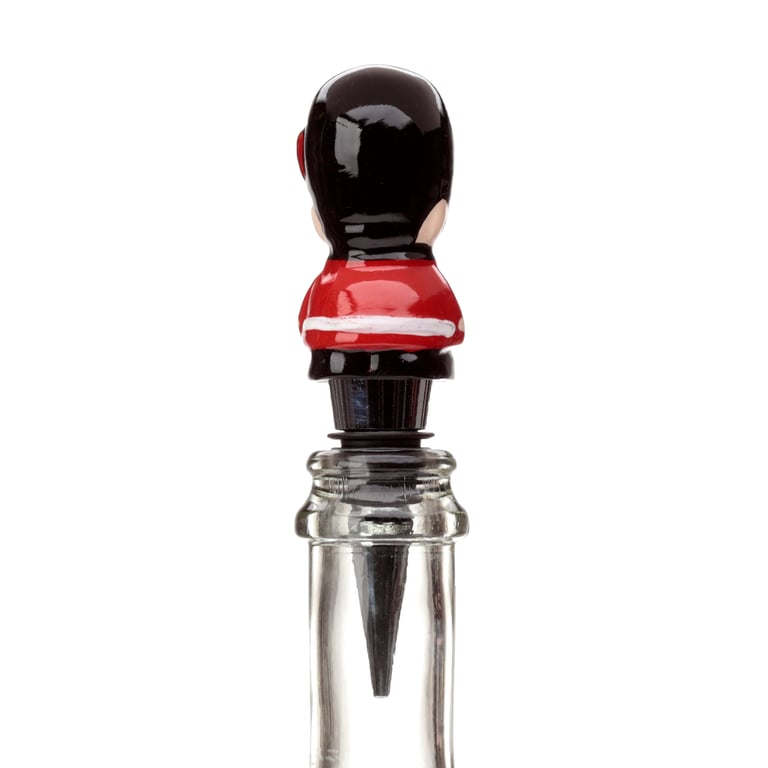 London Icons Guardsman Resin & Metal Bottle Stopper - Home Decor Accessory