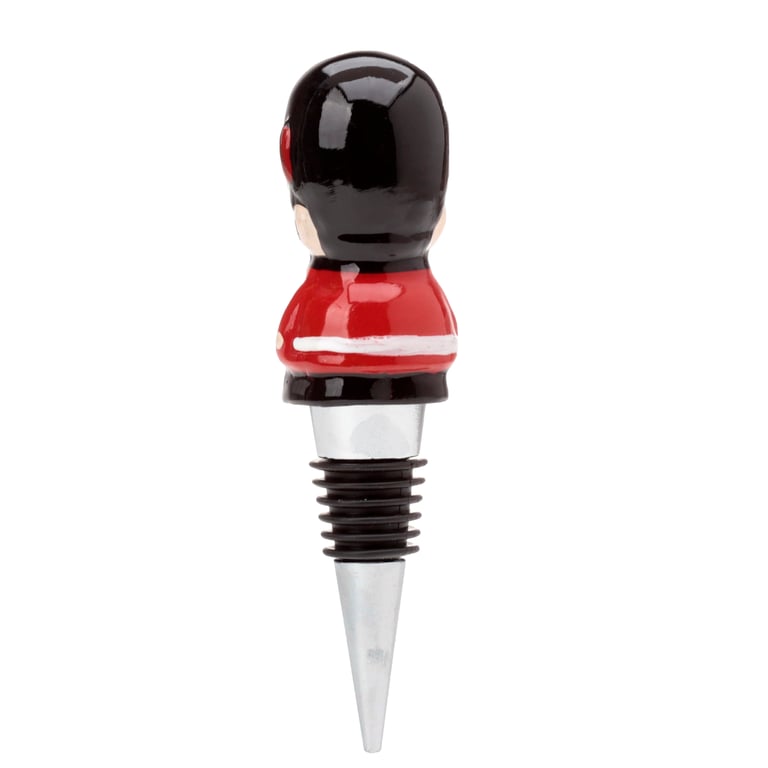 London Icons Guardsman Resin & Metal Bottle Stopper - Home Decor Accessory