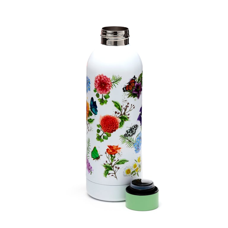 Reusable Insulated Stainless Steel Drinks Bottle 530ml - Butterfly Meadows