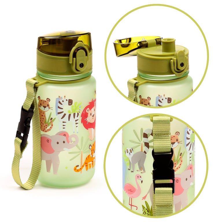 350ml Shatterproof Polypropylene Children s Water Bottle - BPA Free and Reusable