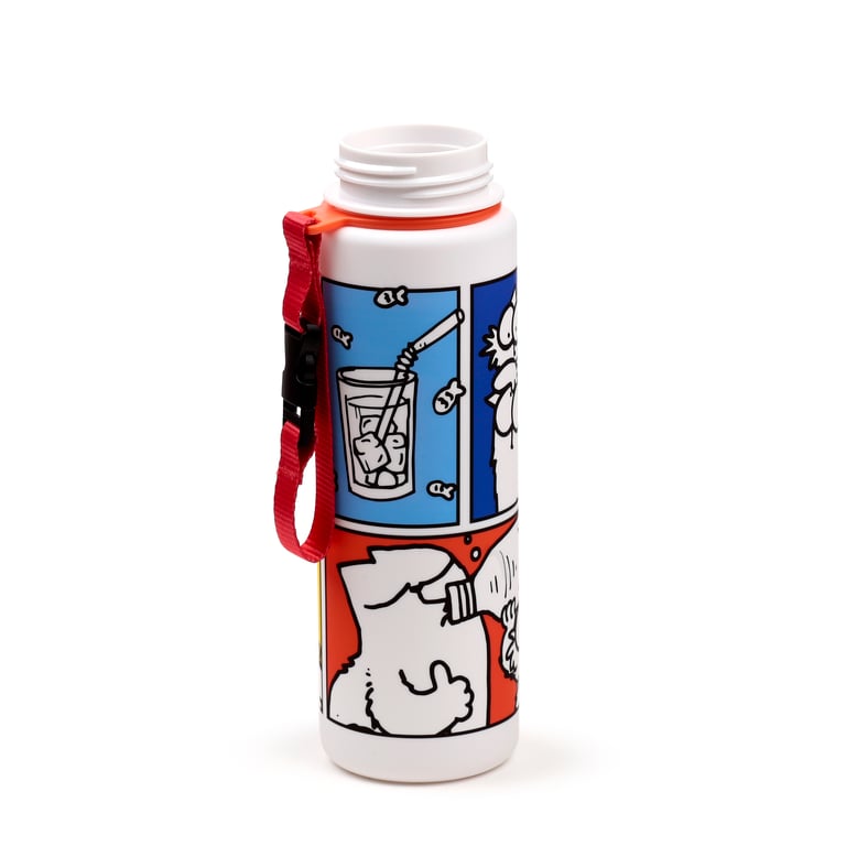 Simon s Cat 600ml Shatterproof Pop Top Water Bottle with Silicone Seal and BPA Free Polypropylene Body