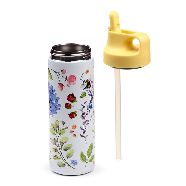 Stainless Steel Insulated Flip Top Drinks Bottle 500ml - BPA Free and Reusable