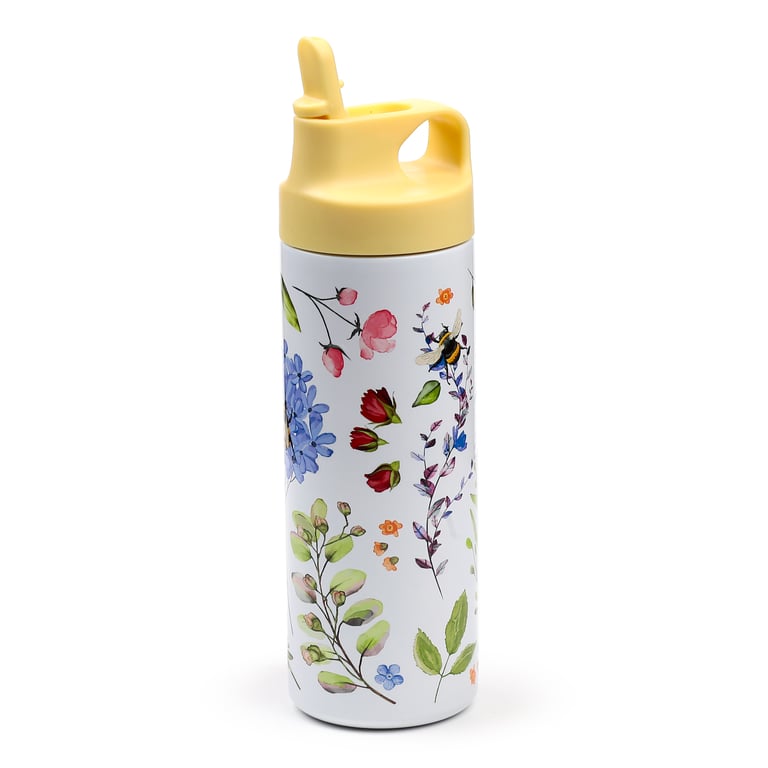 Stainless Steel Insulated Flip Top Drinks Bottle 500ml - BPA Free and Reusable