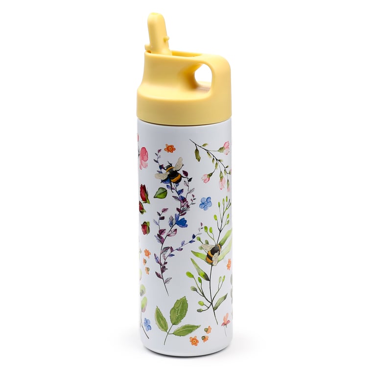 Stainless Steel Insulated Flip Top Drinks Bottle 500ml - BPA Free and Reusable
