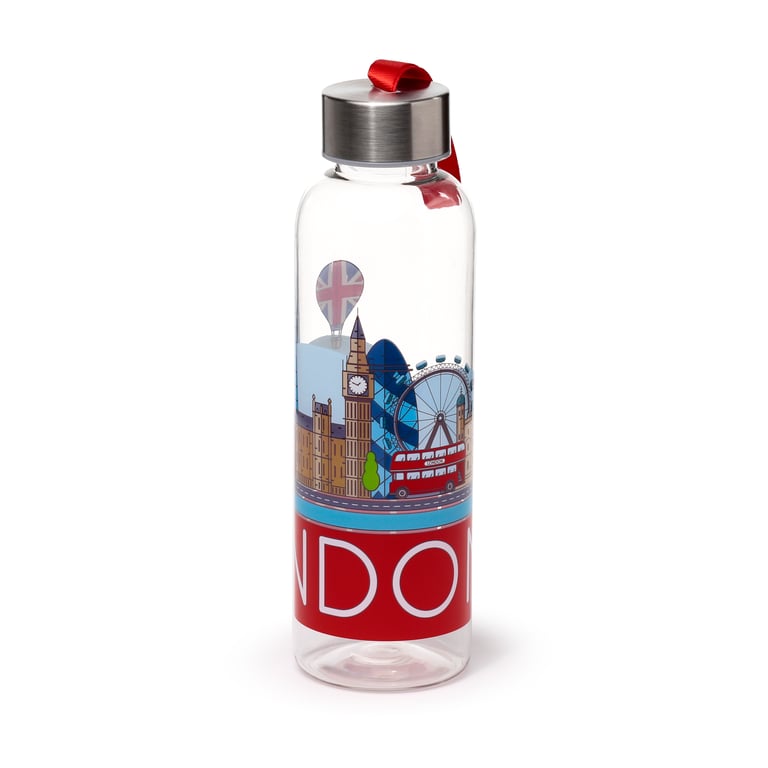 London Icons Panorama Reusable Water Bottle - 500ml Stainless Steel & Food Safe