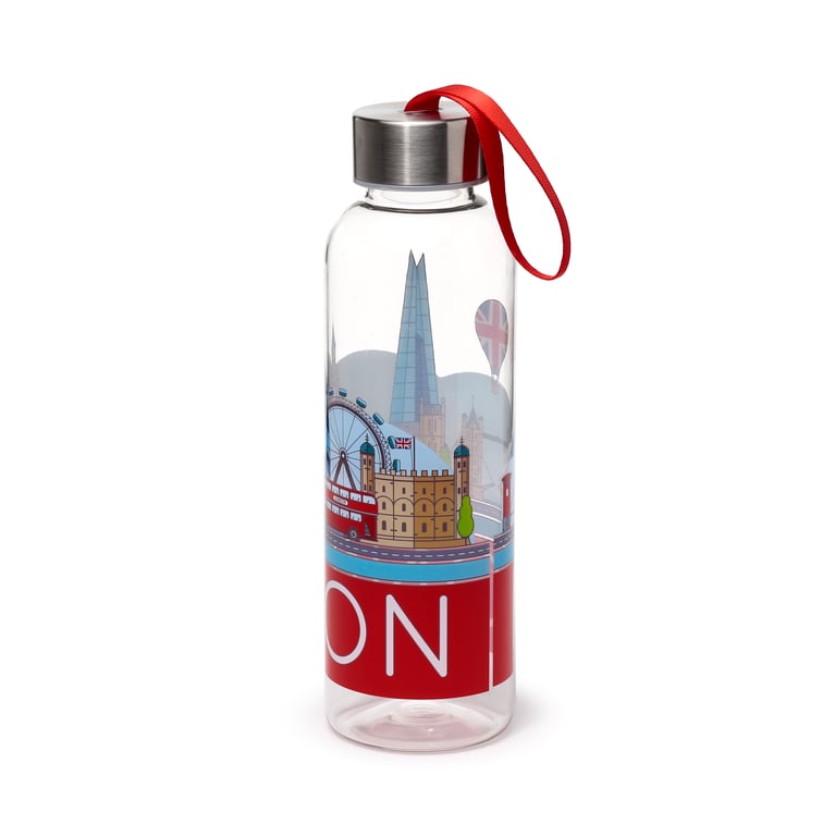 London Icons Panorama Reusable Water Bottle - 500ml Stainless Steel & Food Safe