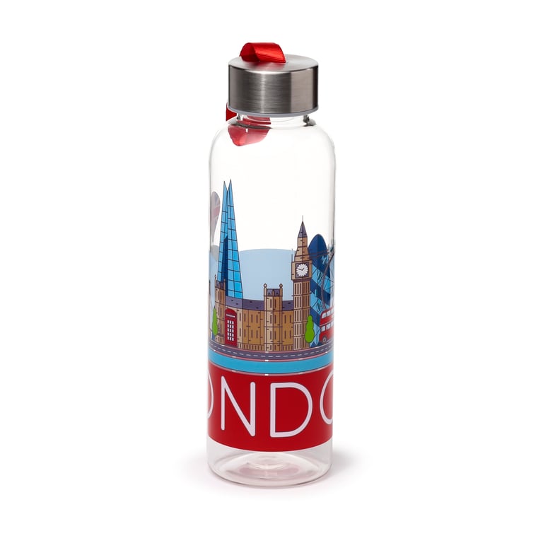 London Icons Panorama Reusable Water Bottle - 500ml Stainless Steel & Food Safe