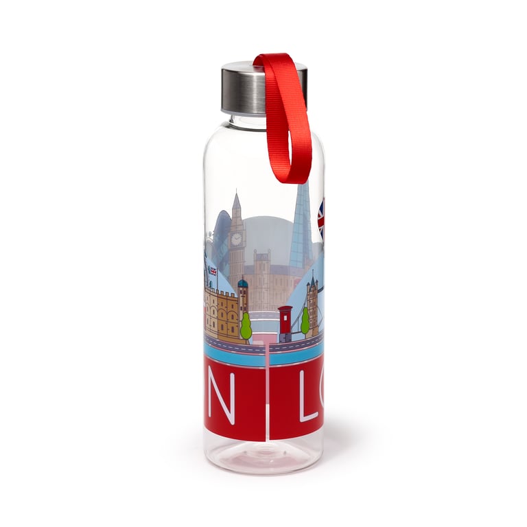 London Icons Panorama Reusable Water Bottle - 500ml Stainless Steel & Food Safe