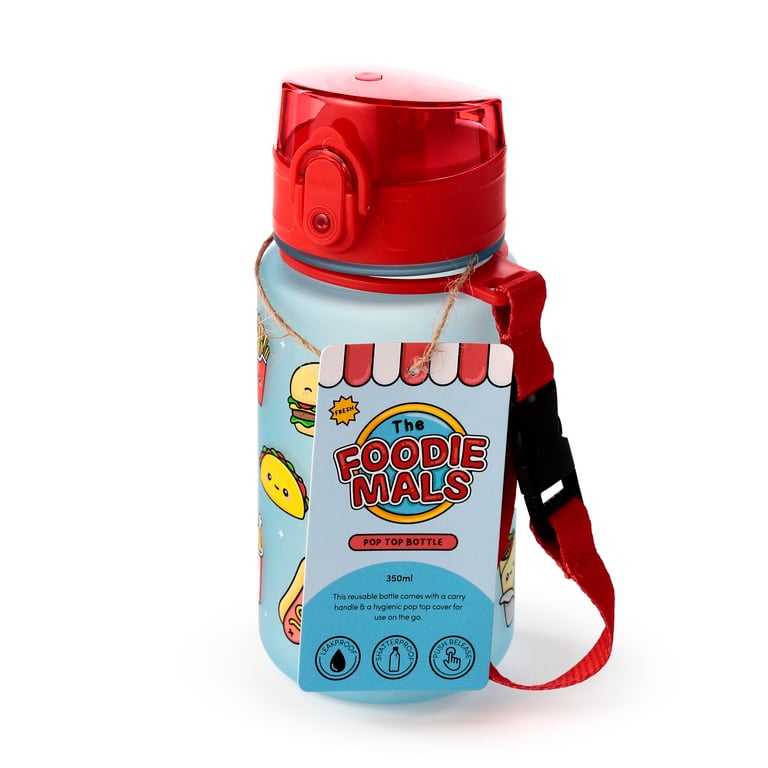 350ml Shatterproof BPA Free Silicone Seal Children s Reusable Water Bottle by Foodiemals