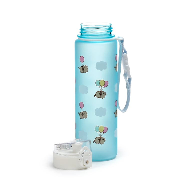 Pusheen Cat Balloons 600ml Shatterproof Water Bottle - BPA Free and Food Safe