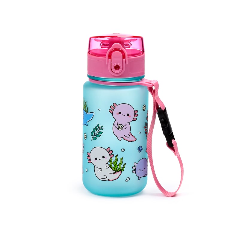 Adoramals Axolotl Shatterproof 350ml BPA Free Children s Water Bottle