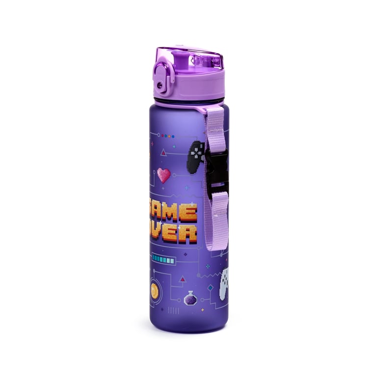 Shatterproof Game Over 600ml Polypropylene Water Bottle - BPA Free & Eco Friendly
