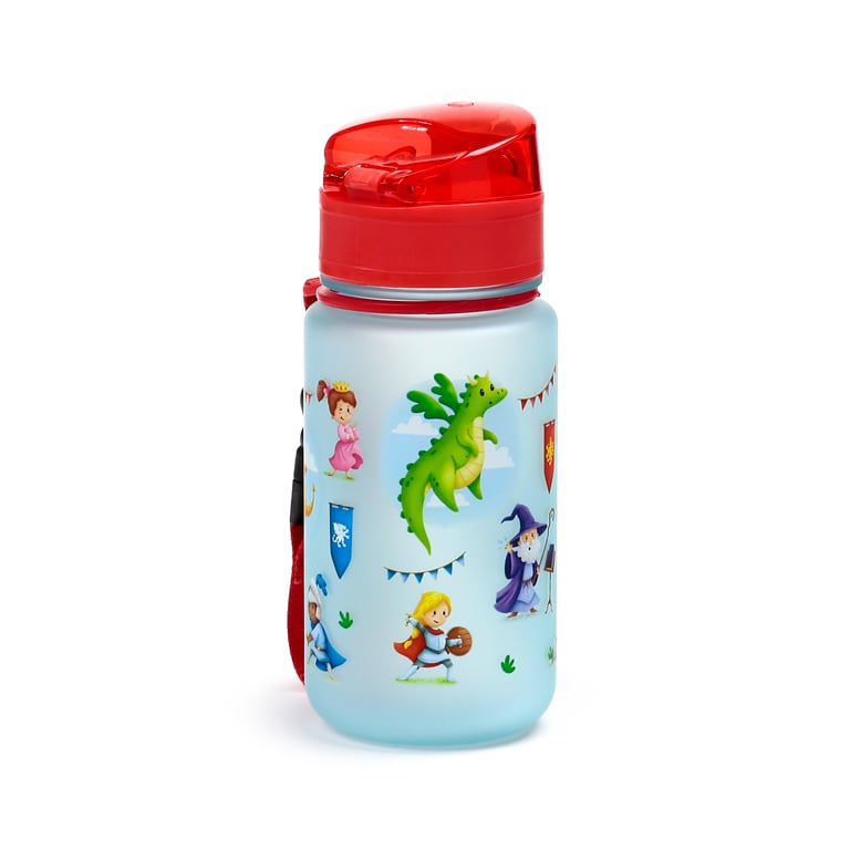 350ml Shatterproof Knights & Dragons Water Bottle - BPA Free and Reusable